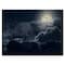 Designart - Cloudy Full Moon Night - Nautical & Coastal Canvas Wall Art Print